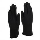 FASHION | Gants femme �cran tactile en jersey avec doublure polaire noir