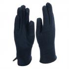 FASHION | Gants femme �cran tactile en jersey avec doublure polaire bleu