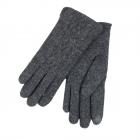 FASHION | gants de jersey pour femmes tresses dans le dos toucher anthracite