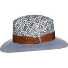 ALFONSO D'ESTE | Chapeau Panama en lin color� pour hommes gris