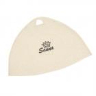 HUTTER | Chapeau de sauna 100% laine blanc laine