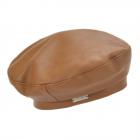 SEEBERGER | B�ret en cuir pour femme camel