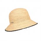 SEEBERGER | Cloche crochet en raphia noir