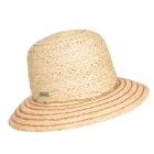 SEEBERGER | Cloche chapeau cloche en paille fine avec coutures contrast�es �l�gantes nature