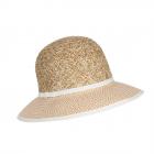 SEEBERGER | Chapeau de paille femme Paperbraid mix cloche nature