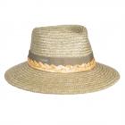 SEEBERGER | Chapeau � bord large en paille pour femmes Protection UV standard 80 vert