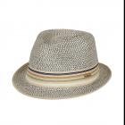 BARTS | Chapeau trilby en paille multicolore pour l'�t� beige