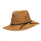 BARTS | Chapeau de paille Fedora Taille r�glable unisexe marron clair