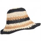 FASHION | Cloche � crochet ray�e en trois couleurs noir