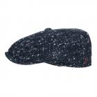 ALFONSO D'ESTE | Flatcap 6 pi�ces casquette plate bleu fonc�