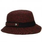 ALFONSO D'ESTE | Chapeau de p�cheur en laine vierge pour femme Bucket rouge