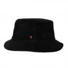 ALFONSO D'ESTE | Chapeau de p�cheur uni en coton c�tel� noir