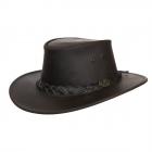 SCIPPIS | Chapeau western en cuir Bushman marron