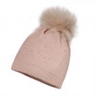 MAXIMO | Bonnet de fille Kids Girl avec pompon et d�tails en strass 