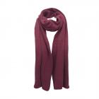 FASHION | Echarpe unie en cachemire m�lang� 25 x 180 cm bordeaux