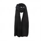 FASHION | Echarpe unie en cachemire m�lang� 25 x 180 cm noir