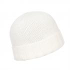 FASHION | Bonnet tricot� avec revers en cachemire m�lang� nature