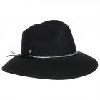 FASHION | Chapeau femme Fedora avec cha�ne noir