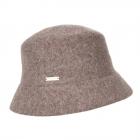 SEEBERGER | Cloche en laine bouillie pour femmes marron clair
