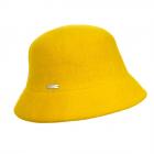 SEEBERGER | Cloche en laine bouillie pour femmes jaune clair