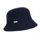 SEEBERGER | Cloche en laine bouillie pour femmes bleu