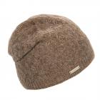 SEEBERGER | Bonnet femme avec fil brillant marron clair