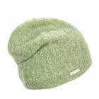 SEEBERGER | Bonnet femme avec fil brillant vert pomme