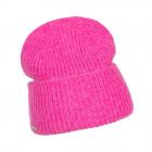 SEEBERGER | Bonnet tricot� pour femmes avec revers lilas