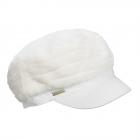 SEEBERGER | casquette femme en fausse fourrure blanc laine