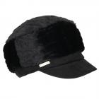 SEEBERGER | casquette femme en fausse fourrure noir