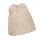 SEEBERGER | Bonnet femme en tricot avec revers torsad� camel