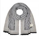 BARTS | Echarpe femme tiss�e avec imprim� noir