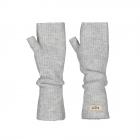 BARTS | Gants sans doigts pour femmes avec motif c�tel� gris clair