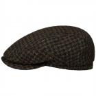 STETSON | Casquette plate pour hommes 100% laine vierge bleu fonc�