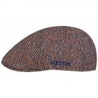 STETSON | Casquette plate Harris Tweed en pure laine vierge bleu