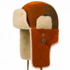 STETSON | Casquette bomber en velours c�tel� Freestyle orange