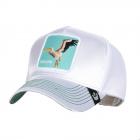 GOORIN | Motif : NOT INTO YOGA ESCAPE Casquette de camionneur � visi�re blanc