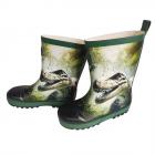 MAXIMO | Bottes en caoutchouc pour enfants T.Rex doubl�es en jersey vert chin�