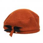 MAYSER | Bonnet basque femme en laine vierge rouge-brun