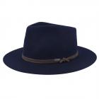 STETSON | Chapeau Fedora en laine feutr�e bleu