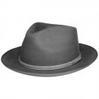 STETSON | Chapeau homme Fedora en feutre de laine gris