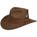 STETSON | Chapeau western en feutre de laine froissable brun moyen