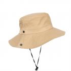 HUTTER | Bucket Chapeau imperm�able � bord large camel