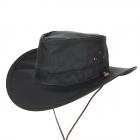 HUTTER | Chapeau en coton australien avec jugulaire olive