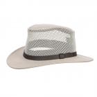 HUTTER | Chapeau australien avec empi�cement en filet. nature