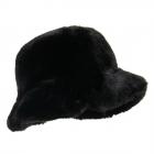 FASHION | Chapeau de p�cheur en peluche pour femme noir