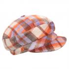 MAYSER | Bonnet ballon femme � carreaux saumon