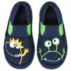 NANGA | Pantoufles mi-hautes pour enfants avec motif Moonstar Coton bleu fonc�