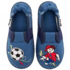 NANGA | Pantoufles mi-hautes pour gar�ons footballeurs en coton bleu