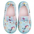 NANGA | Aquata Pantoufles mi-hautes pour filles en coton bleu